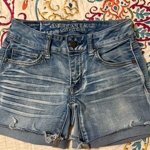American Eagle Outfitters Light Blue Jean Shorts